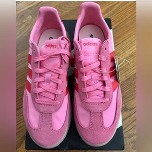 Adidas Women's Barreda Decode Shoes size 8; suede & nylon; pink and ruby red